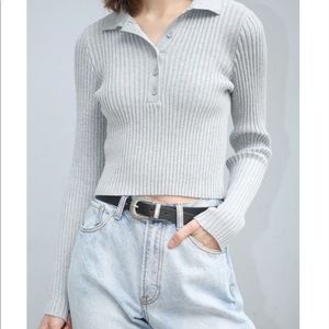*SOLD* Brandy Melville Knit Top Grey